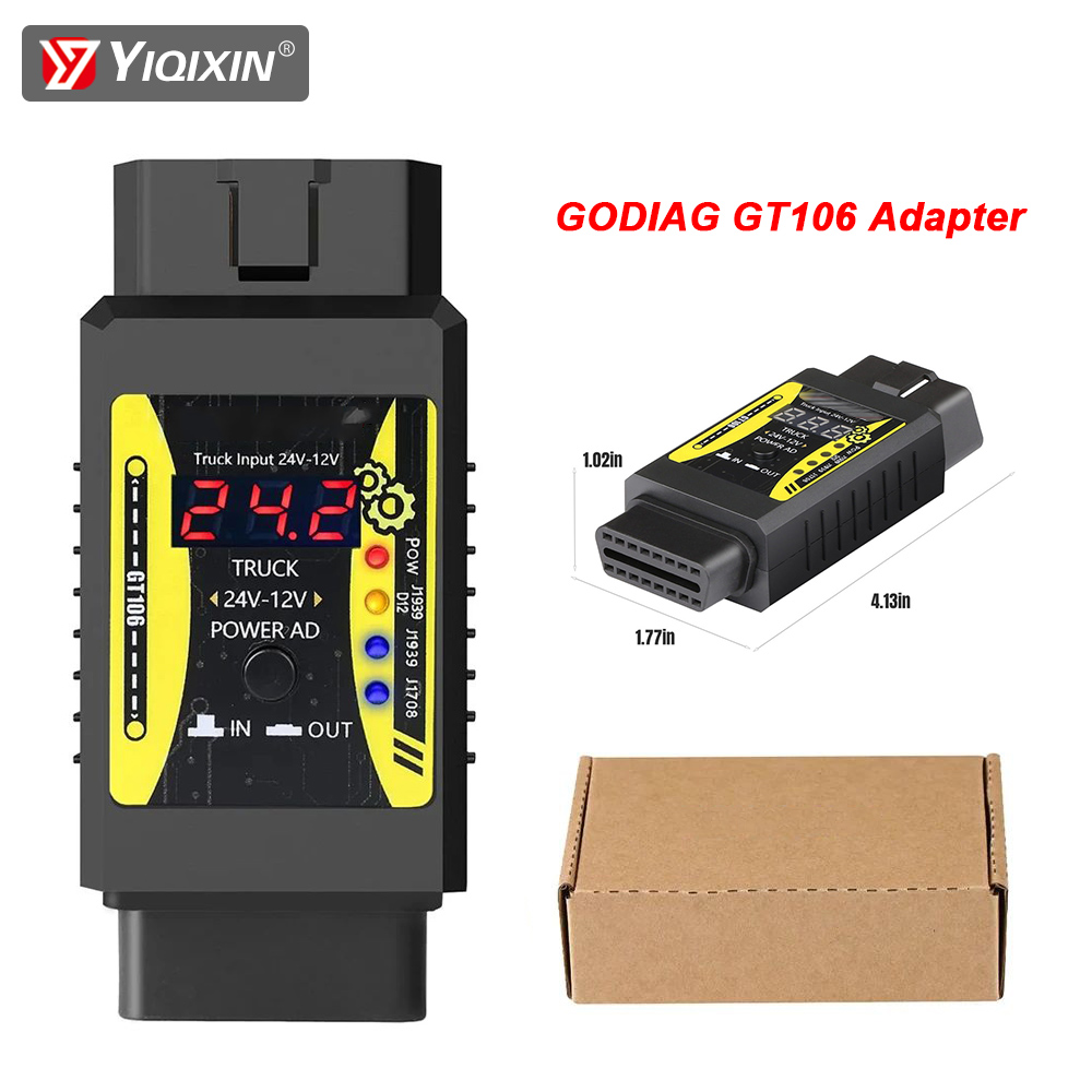 Power Quality Tools - Godiag GT106 Plus Zware Truck Adapter