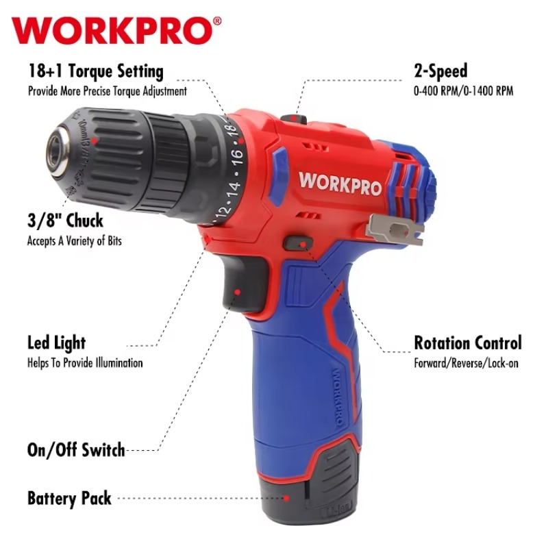 12V 10mm Accu-boormachine Draa - Power Tools Cordless recensie en prijs