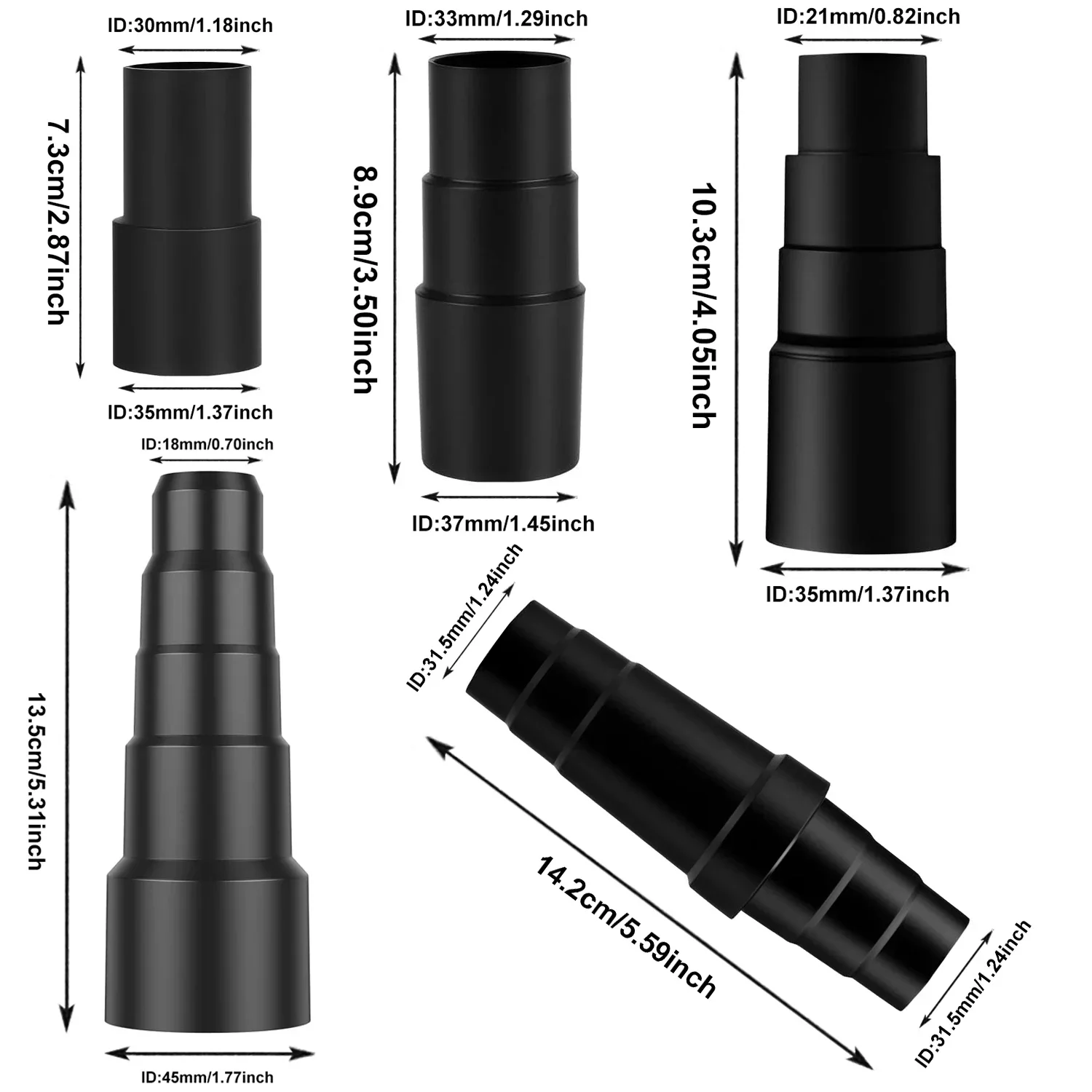 1-4 stuks 23-50mm vacuümslanga - Power Tools Youtube recensie en prijs