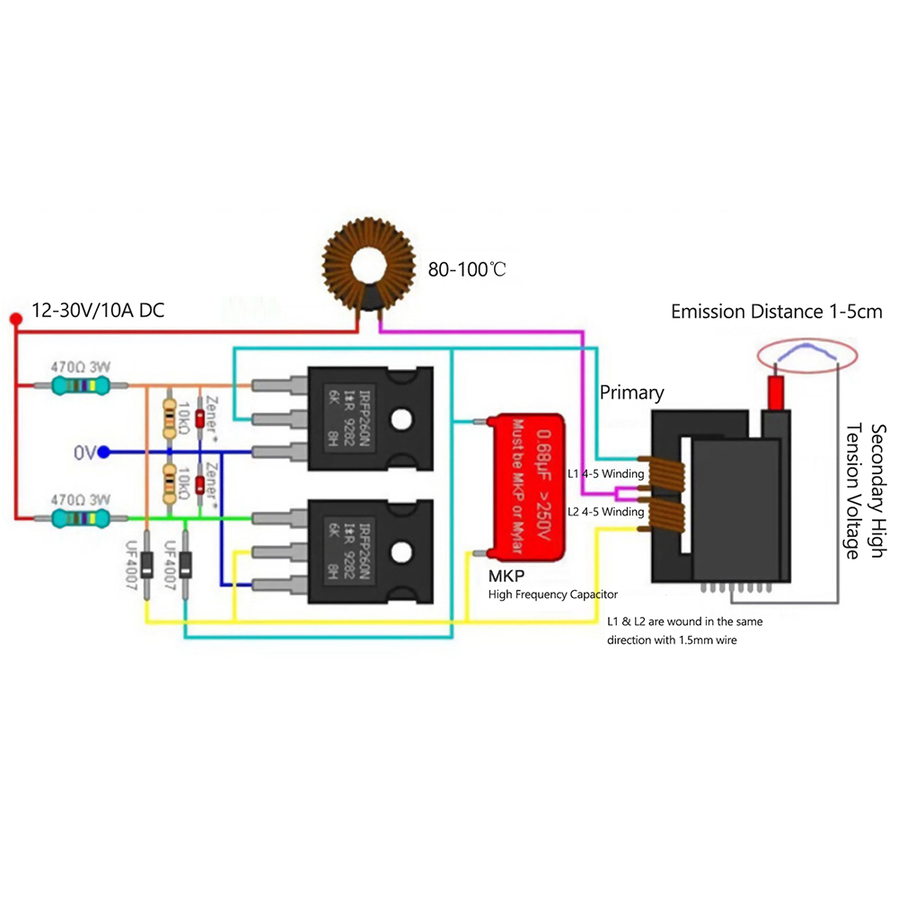 DC12-30V Zvs Coil Flyback Driv - Power Tools Generator recensie en prijs
