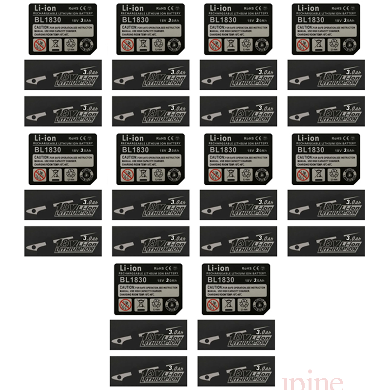 10 Sets BL1830 Tag Li-Ion batt - Power Tools Jack Hammer recensie en prijs
