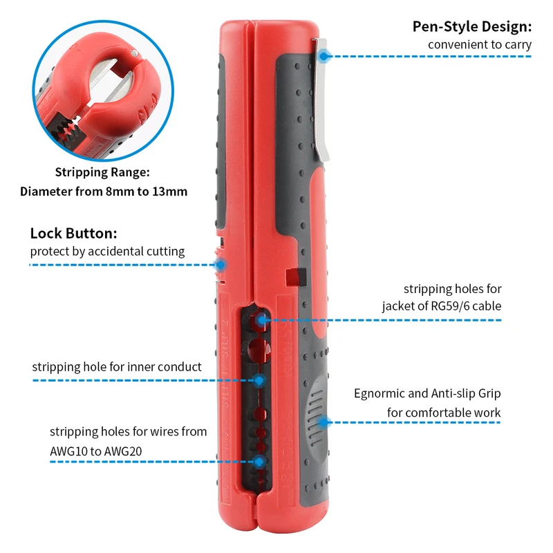 Multifunctionele kabelstripper - Power Tools Germany recensie en prijs