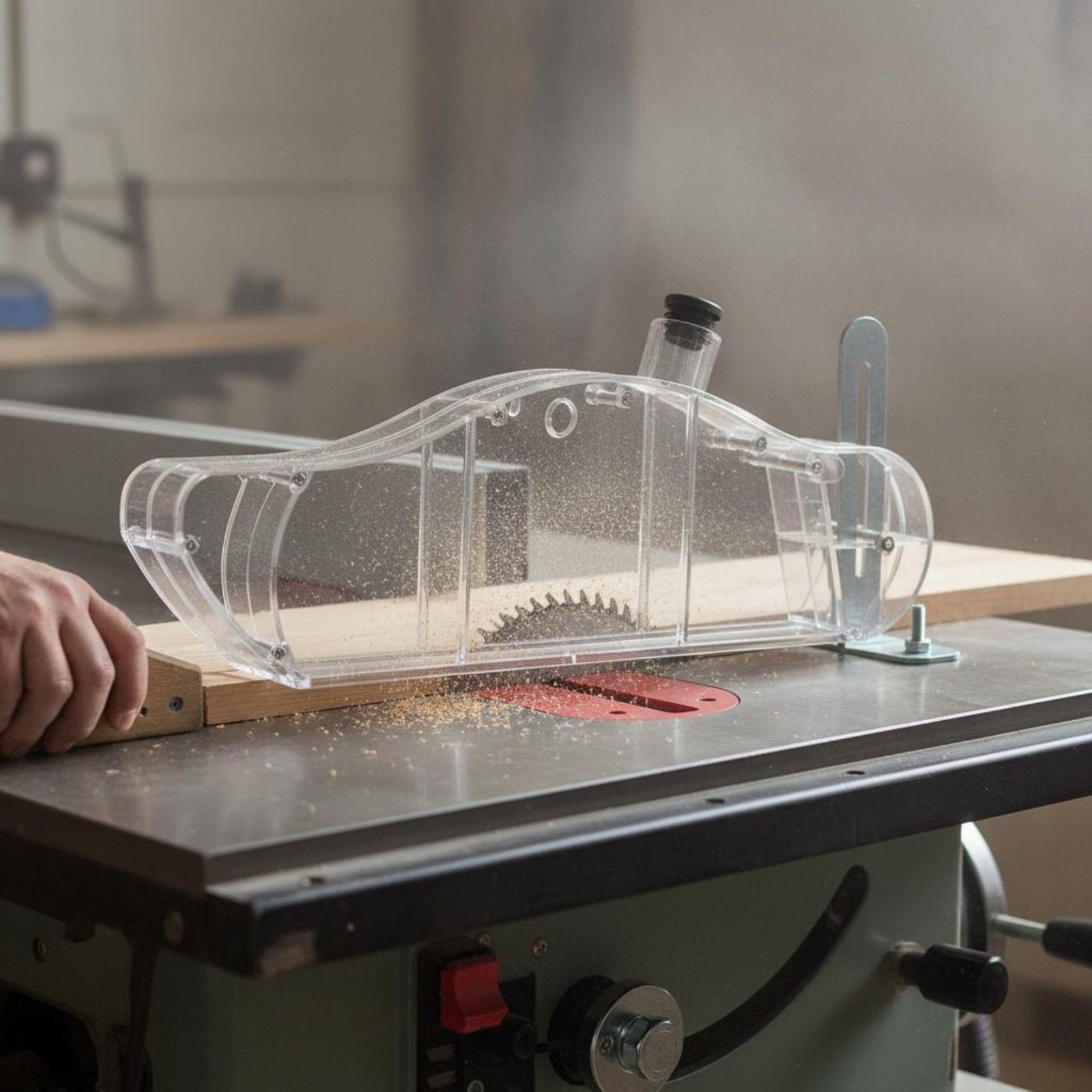Tafelzaag Stofkap Transparant  - Power Tools Safety recensie en prijs