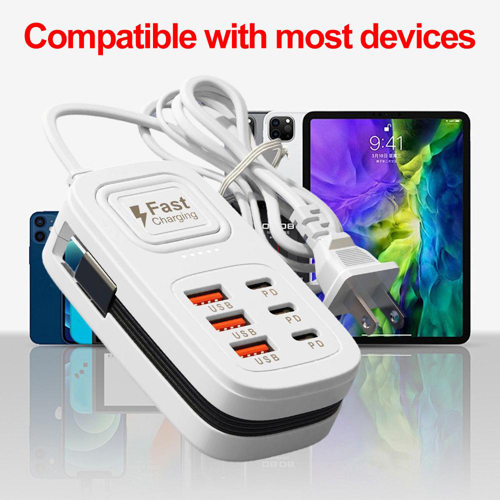 6-poorts USB snellader stekker - Power Tools Uk recensie en prijs